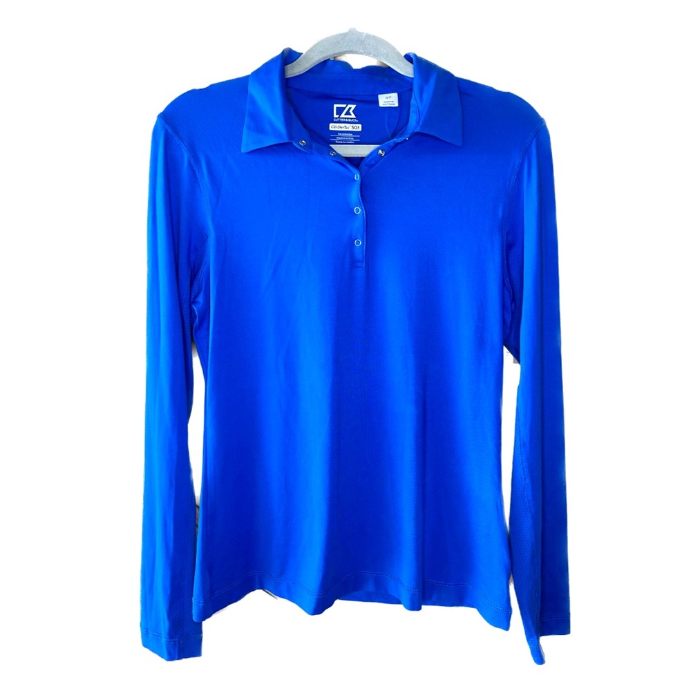 NWT Athletic Polo Golf Shirt Women’s Long Sleeve Sports Gym Quarter Zip Button